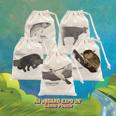All aBOARD EXPO '26 - Drawstring Game Pouch Bundle - Gaming Library