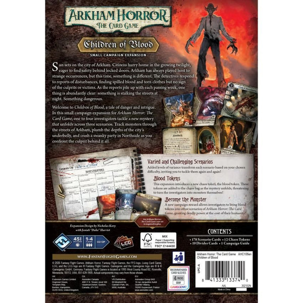 Arkham Horror Lcg: Children Of Blood Small Campaign Expansion