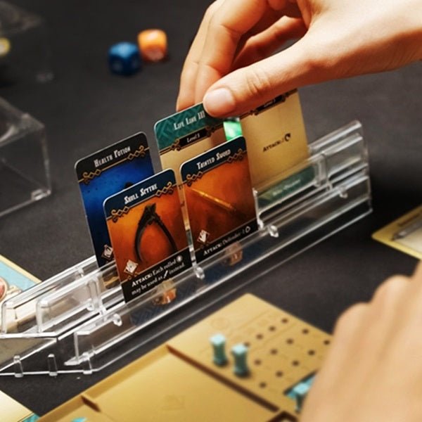 Clear Series Card Holder Dice Tray - Gaming Library