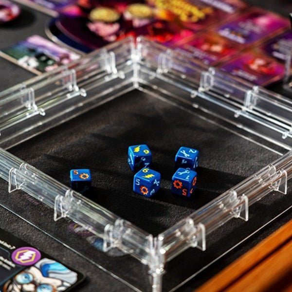 Clear Series Card Holder Dice Tray - Gaming Library