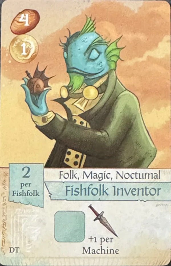 Dice Tower Creature Caravan: Fishfolk Inventor Creature (Promo Card)