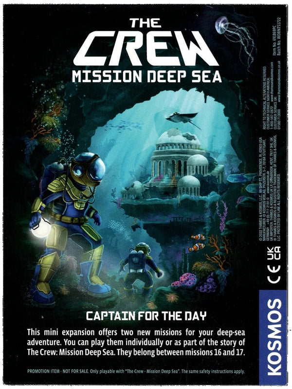 Dice Tower Crew, The: Mission Deep Sea – Captain for the Day (Promo Postcard)