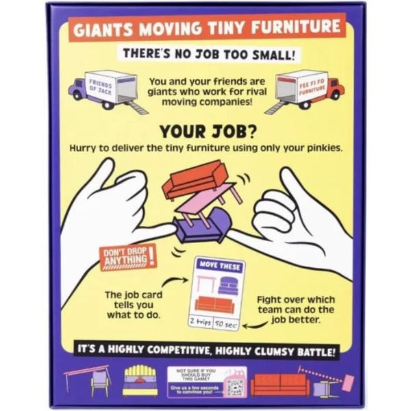 Giants Moving Tiny Furniture