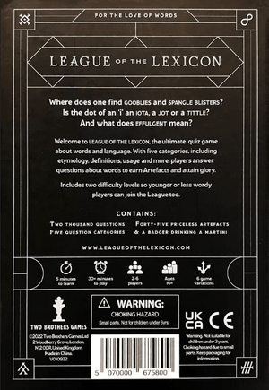 League of the Lexicon - Gaming Library