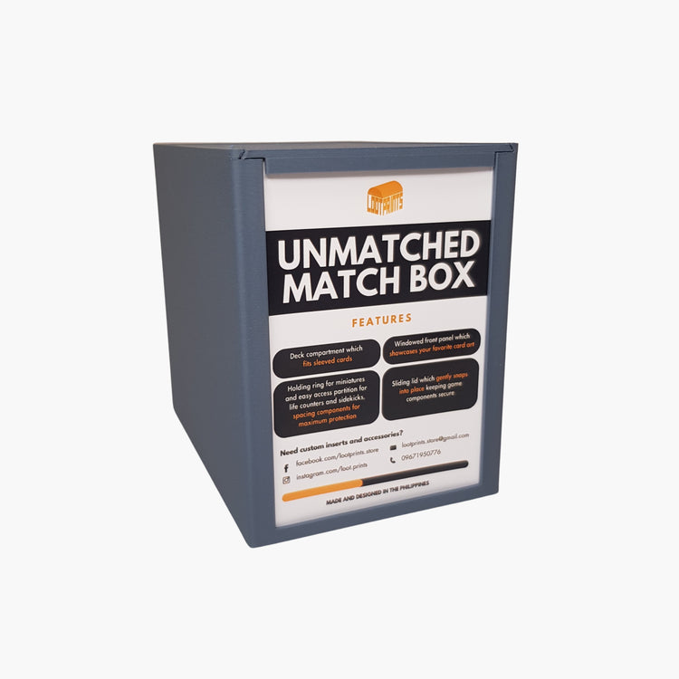Loot Prints Match Box for Unmatched (Color Variation) - Gaming Library
