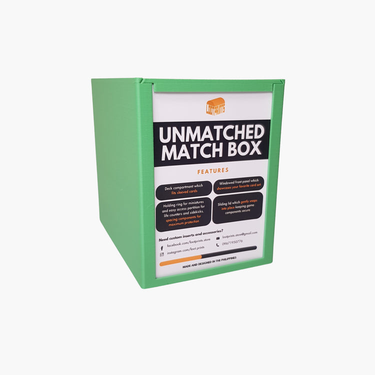 Loot Prints Match Box for Unmatched (Color Variation) - Gaming Library