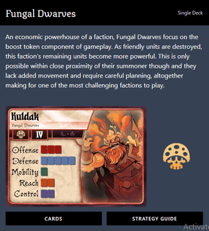 Summoner Wars (2nd Edition) Fungal Dwarves Faction Deck - Gaming Library