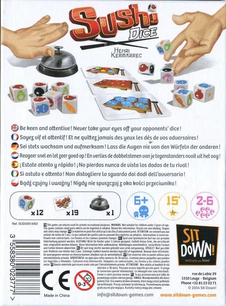 Sushi Dice - Gaming Library