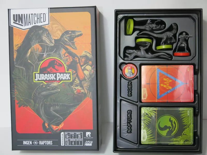 Unmatched: Jurassic Park InGen vs Raptors - Gaming Library