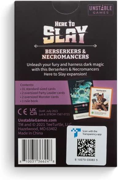 Here To Slay: Berserkers & Necromancers Expansion - Gaming Library
