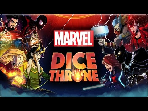 Load and play video in Gallery viewer, Marvel Dice Throne 4-Hero Box (Scarlet Witch, Thor, Loki, Spider-Man)