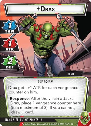 Marvel Champions: The Card Game – Drax Hero Pack - Gaming Library