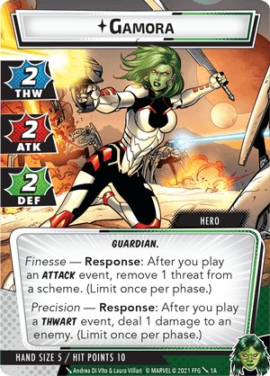 Marvel Champions: The Card Game – Gamora Hero Pack - Gaming Library