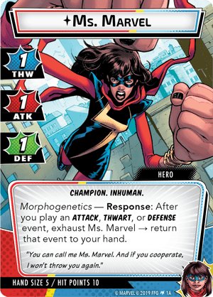 Marvel Champions: The Card Game – Ms. Marvel Hero Pack - Gaming Library