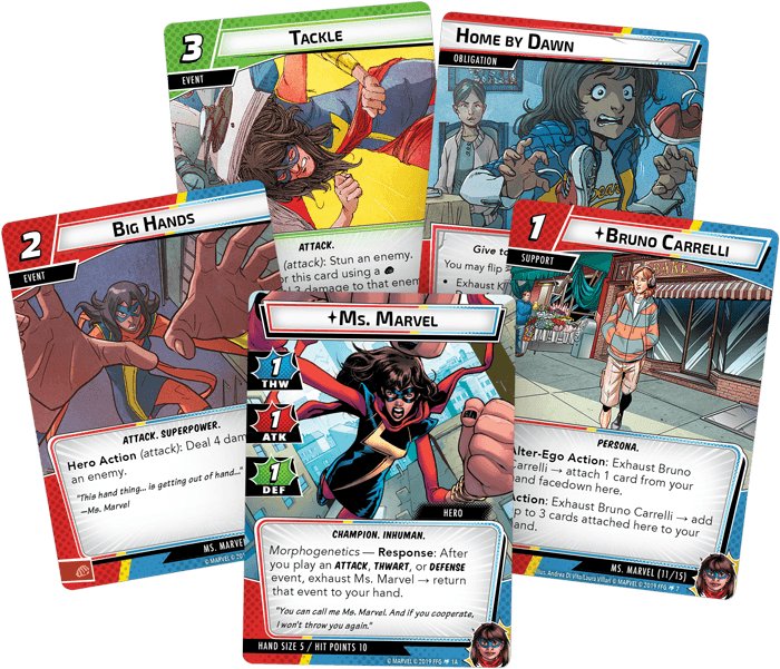 Marvel Champions: The Card Game – Ms. Marvel Hero Pack - Gaming Library