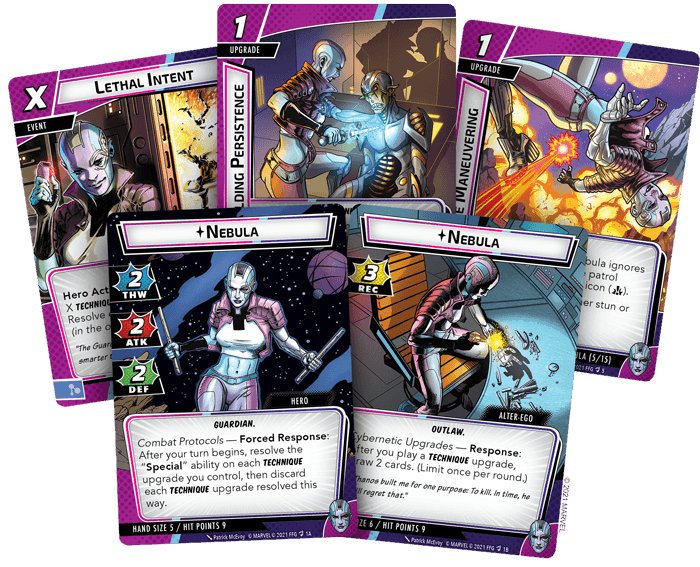 Marvel Champions: The Card Game – Nebula Hero Pack - Gaming Library