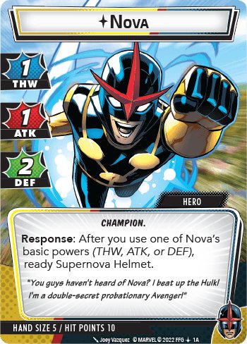 Marvel Champions: The Card Game – Nova Hero Pack - Gaming Library