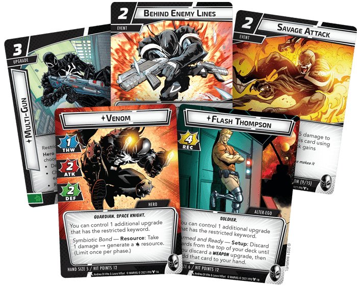 Marvel Champions: The Card Game – Venom Hero Pack - Gaming Library