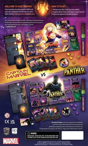 Marvel Dice Throne 2-Hero Box (Captain Marvel, Black Panther) - Gaming Library