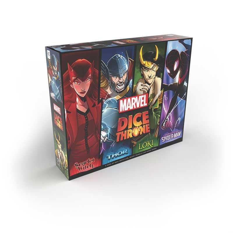 Marvel Dice Throne 4-Hero Box (Scarlet Witch, Thor, Loki, Spider-Man) - Gaming Library