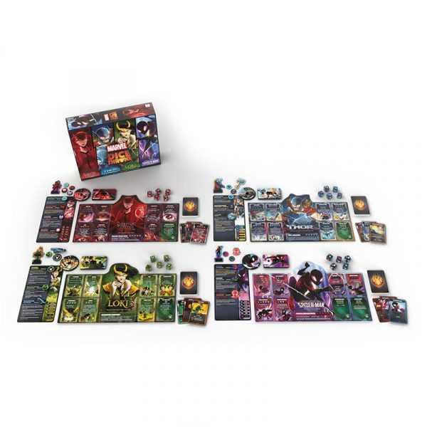Marvel Dice Throne 4-Hero Box (Scarlet Witch, Thor, Loki, Spider-Man) - Gaming Library