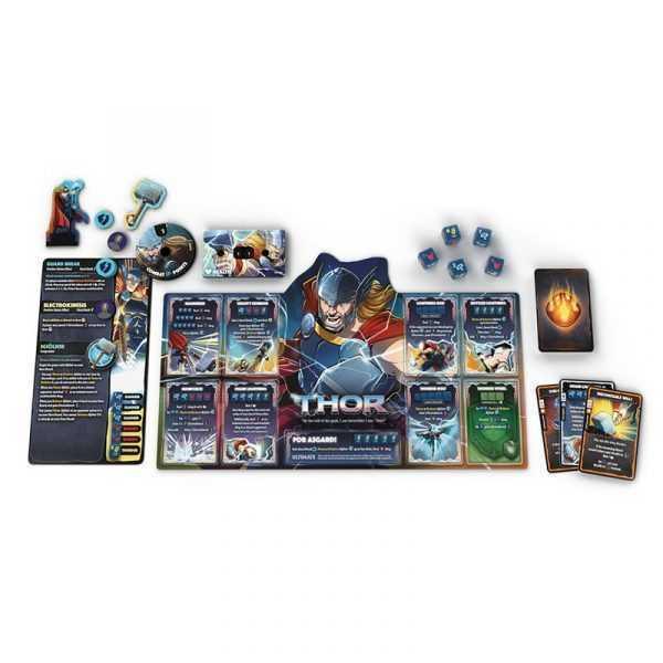 Marvel Dice Throne 4-Hero Box (Scarlet Witch, Thor, Loki, Spider-Man) - Gaming Library