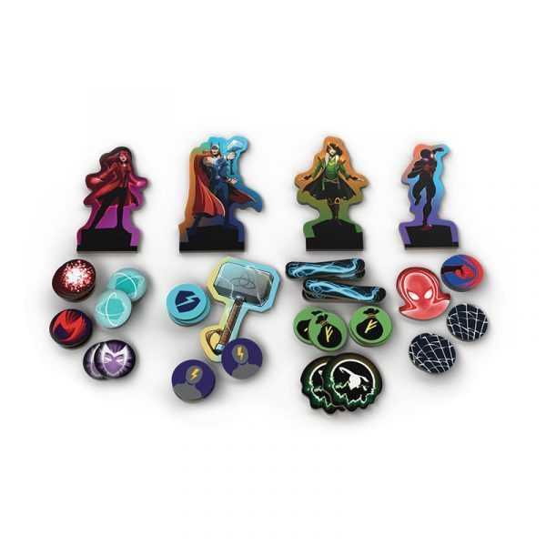 Marvel Dice Throne 4-Hero Box (Scarlet Witch, Thor, Loki, Spider-Man) - Gaming Library