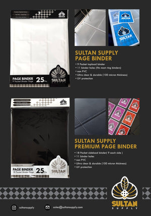 Sultan Premium Page 18 Pocket - Black - Gaming Library