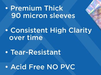 Sultan Supply Premium Card Sleeves: 57.5 x 89 mm Topaz (90 microns) - Gaming Library