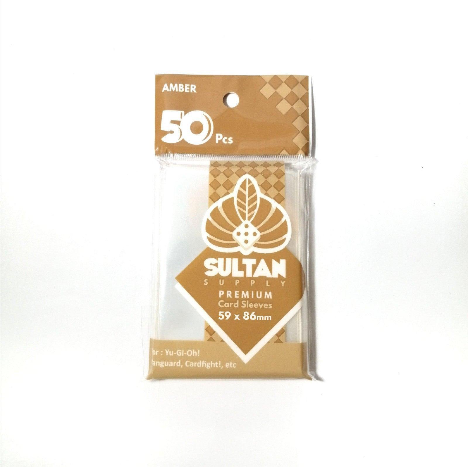 Sultan Supply Premium Card Sleeves: 59 x 86 mm Amber (90 microns) - Gaming Library