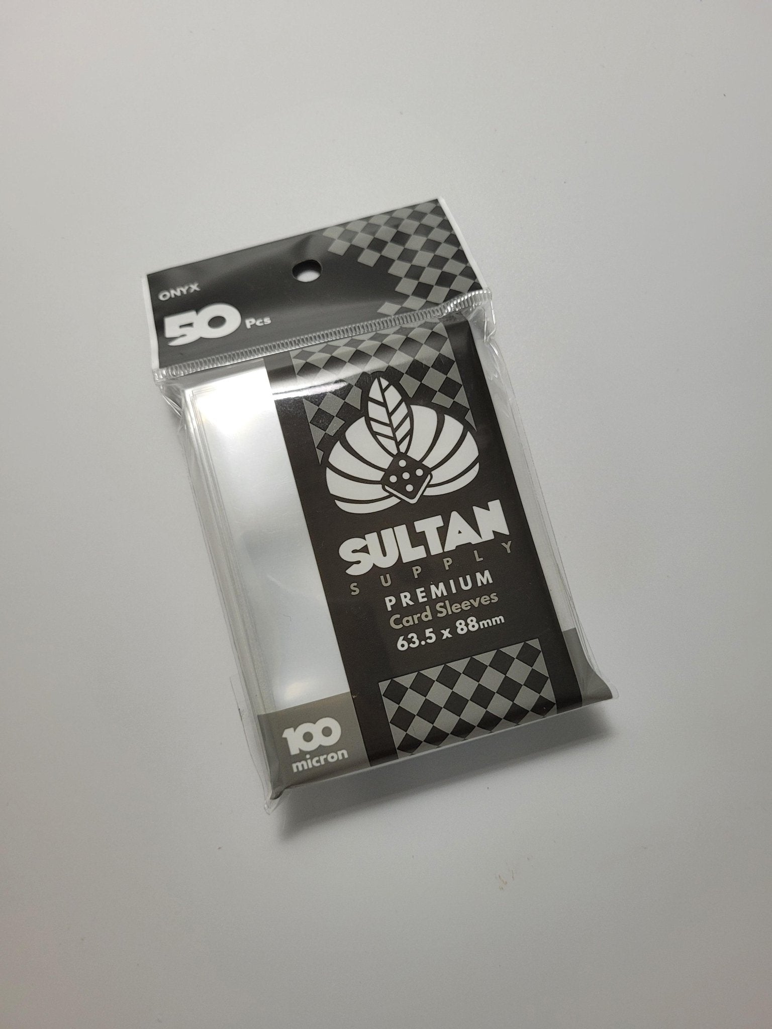 Sultan Supply Premium Card Sleeves: 63.5 x 88 mm Standard Onyx (100 microns) - Gaming Library