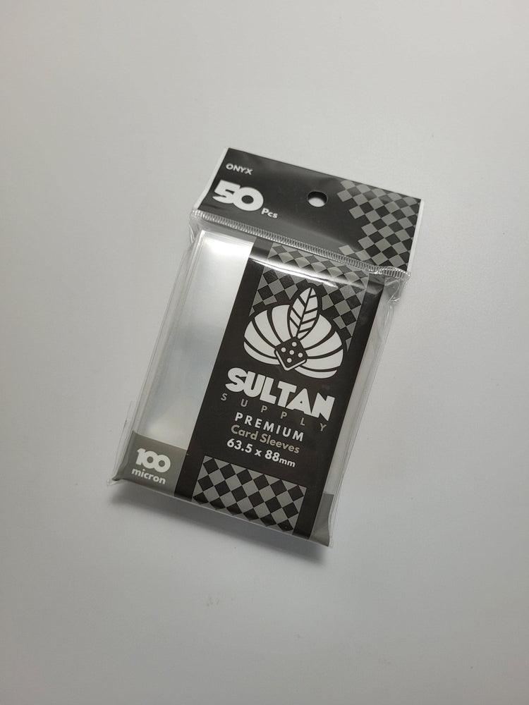 Sultan Supply Premium Card Sleeves: 63.5 x 88 mm Standard Onyx (100 microns) - Gaming Library