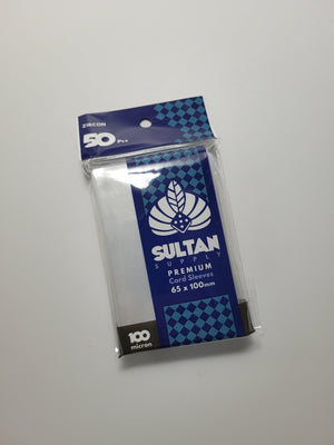 Sultan Supply Premium Card Sleeves: 65 x 100 mm Zircon (100 microns) - Gaming Library