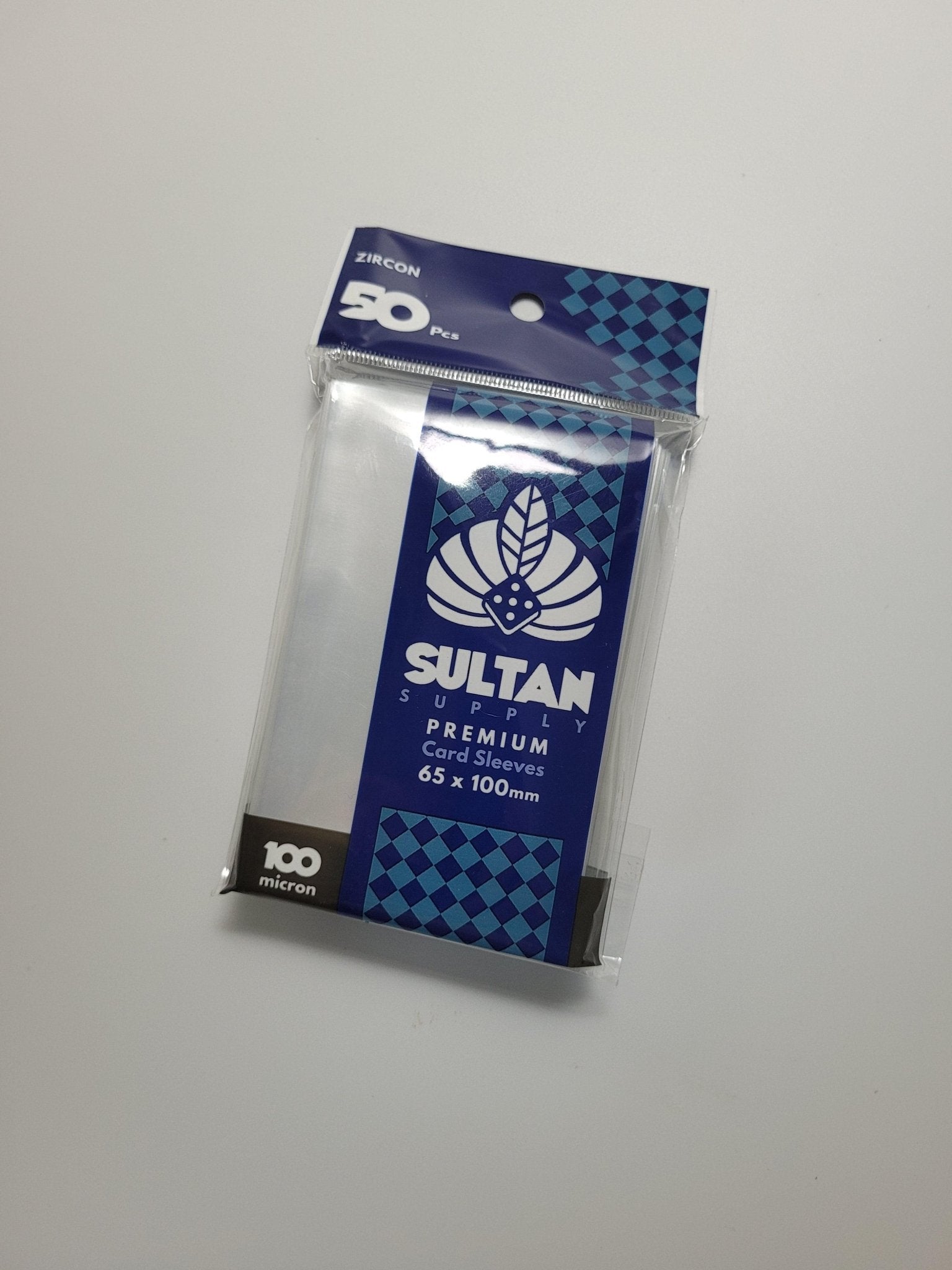 Sultan Supply Premium Card Sleeves: 65 x 100 mm Zircon (100 microns) - Gaming Library