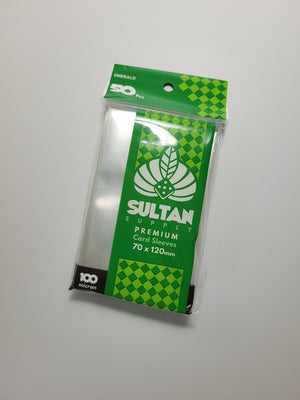 Sultan Supply Premium Card Sleeves: 70 x 120 mm Tarot Emerald (100 microns) - Gaming Library