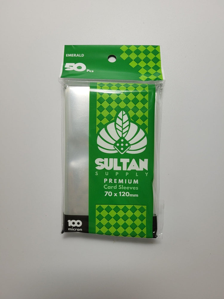 Sultan Supply Premium Card Sleeves: 70 x 120 mm Tarot Emerald (100 microns) - Gaming Library