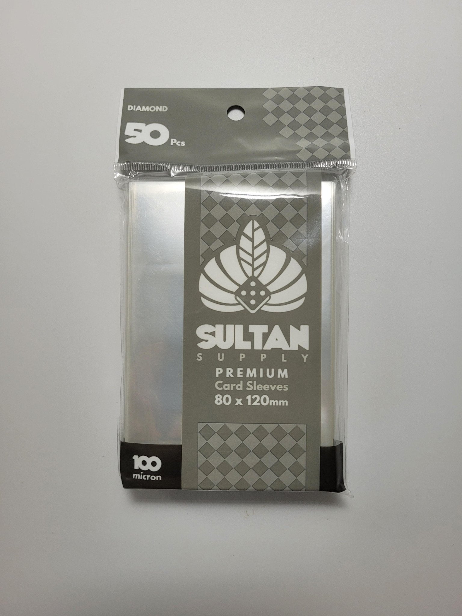 Sultan Supply Premium Card Sleeves: 80 x 120 mm Diamond (100 microns) - Gaming Library