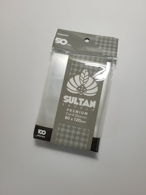 Sultan Supply Premium Card Sleeves: 80 x 120 mm Diamond (100 microns) - Gaming Library