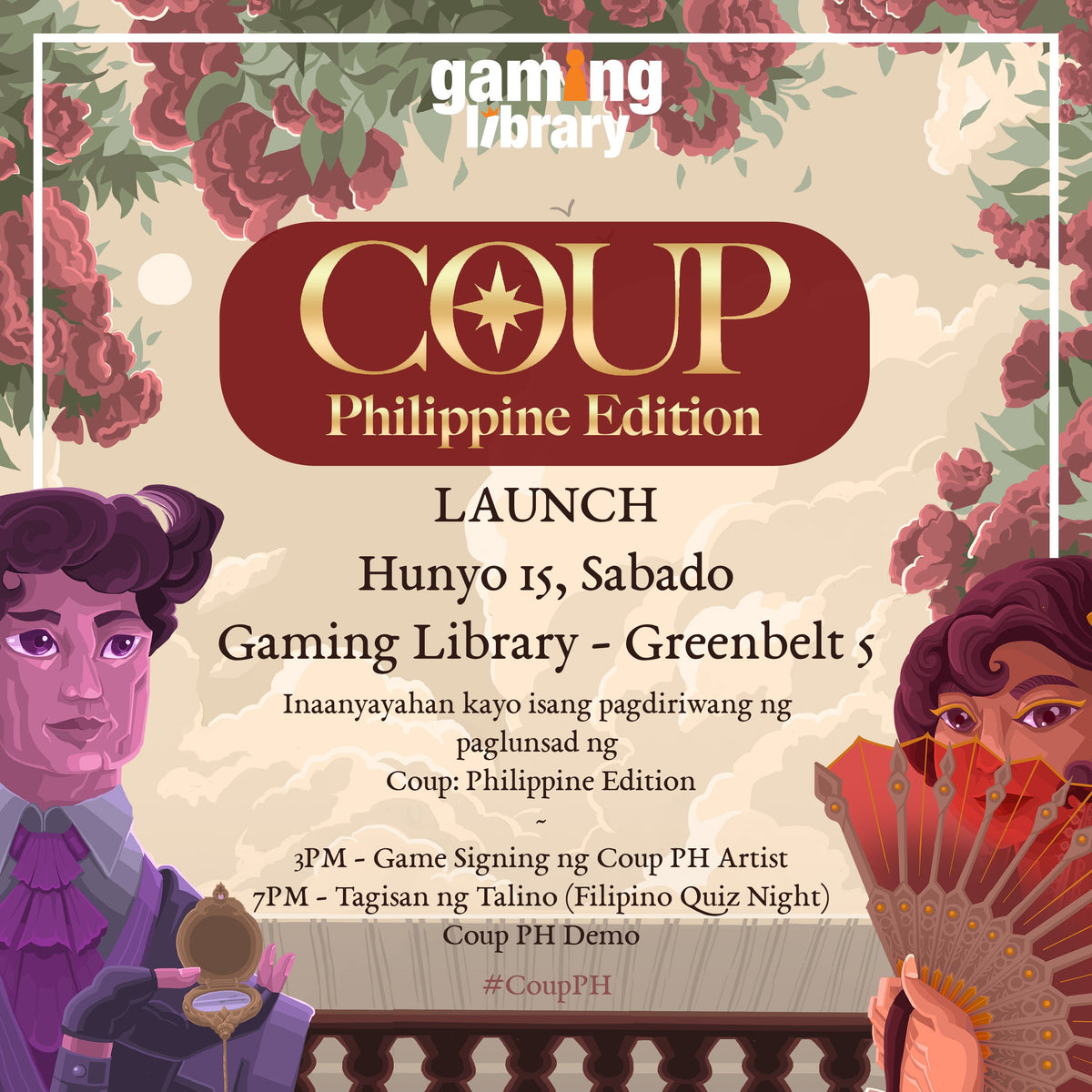 Coup: Philippine Edition Launch – Gaming Library