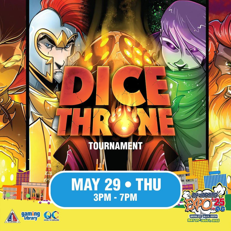 Dice Throne Tournament Rules - ALL ABOARD EXPO 2025 - Gaming Library