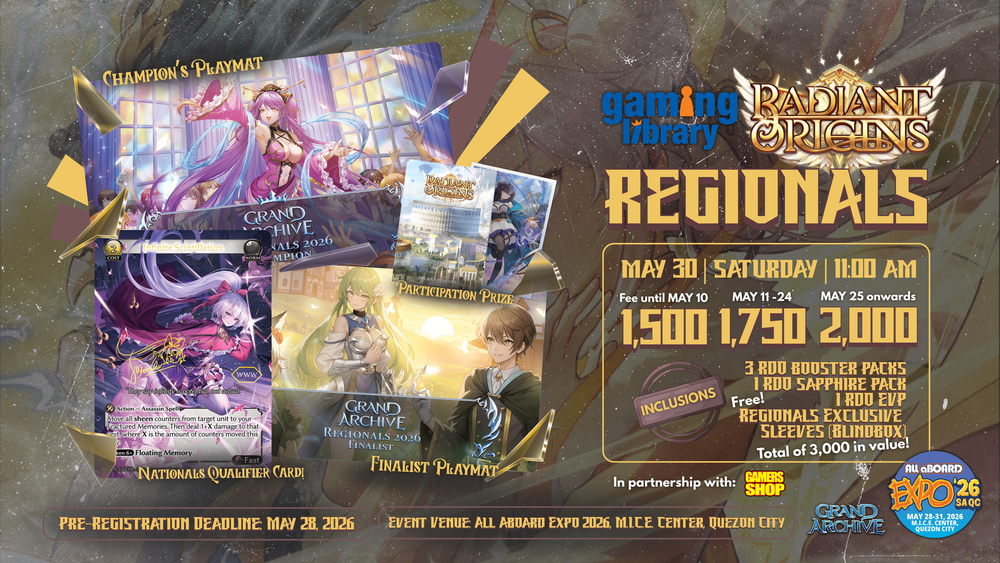 Grand Archive: Radiant Origins Regionals at All aBOARD EXPO '26!