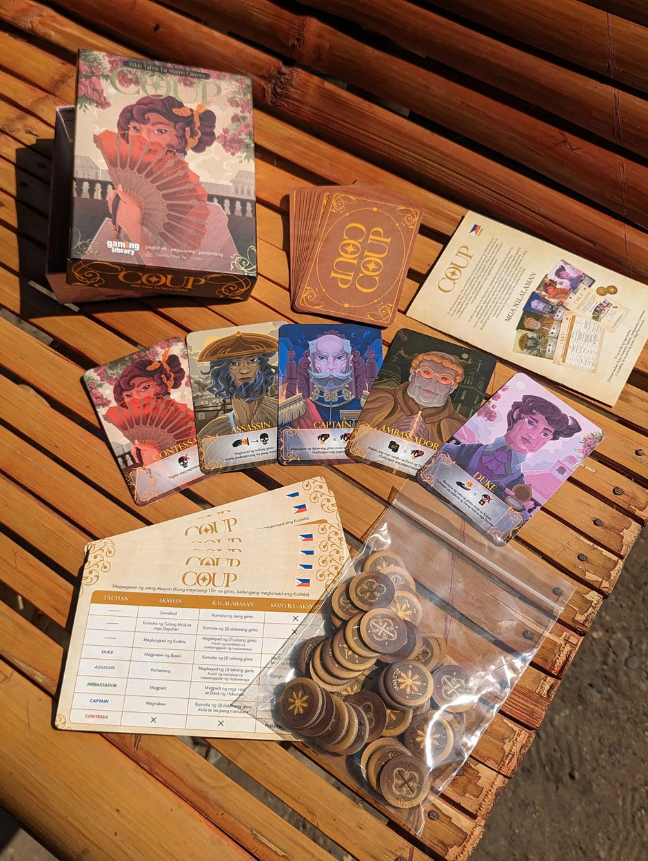 How does Coup: Philippine Edition blend strategic bluffing with rich Filipino history? - Gaming Library