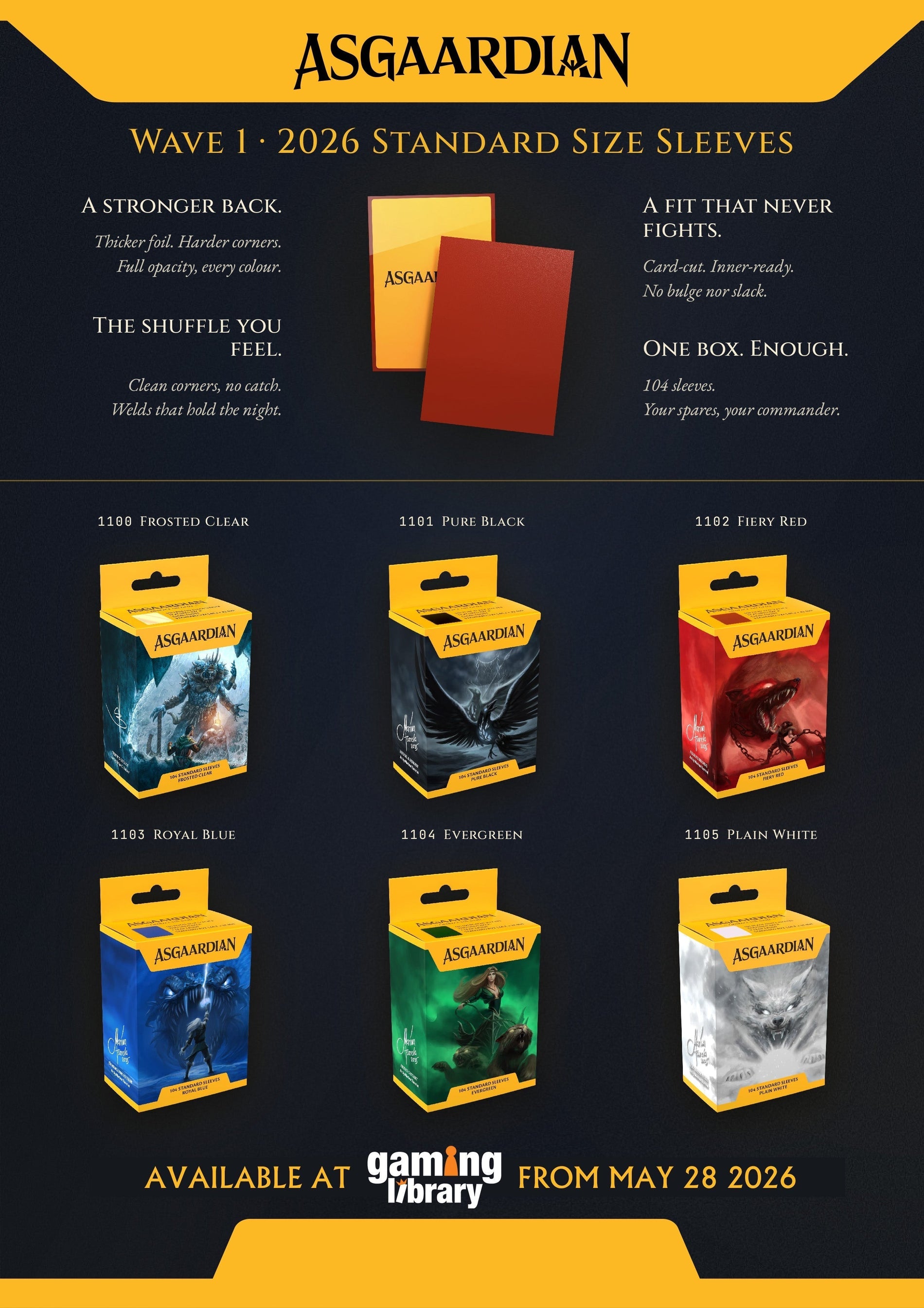 Legendarily Tough: Asgaardian Sleeves Have Arrived at Gaming Library! - Gaming Library