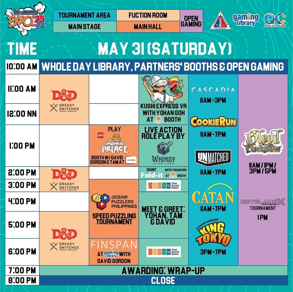 Plan Your Move: The All aBOARD EXPO 2025 Schedule - Gaming Library