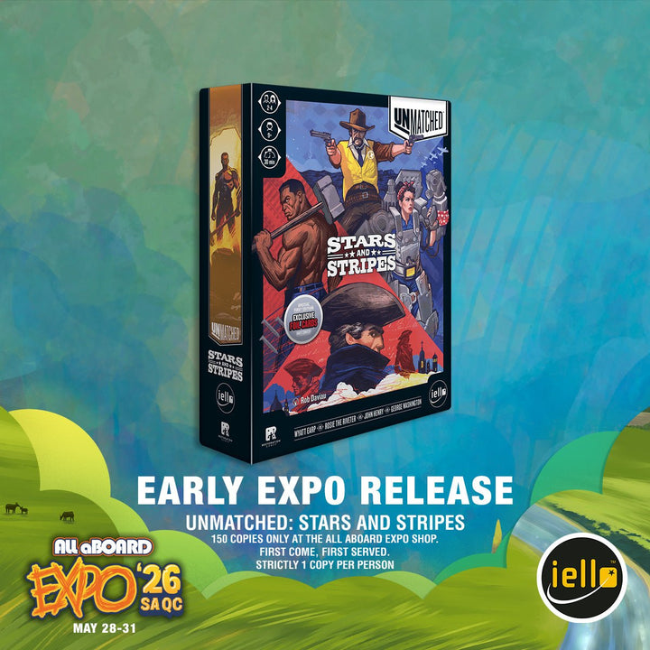 Unmatched: Stars and Stripes Arrives at ALL ABOARD EXPO 2026 - Gaming Library