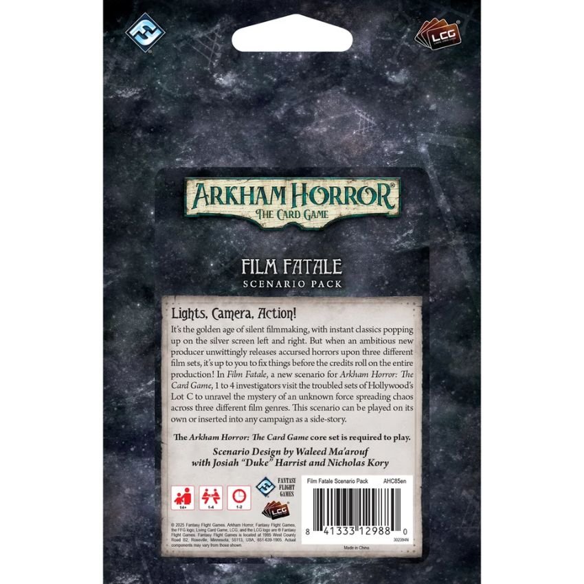 Arkham Horror Lcg: Film Fatale Scenario Pack - Gaming Library