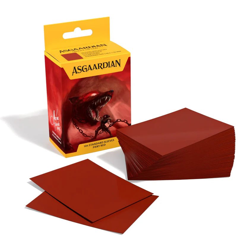 Asgaardian Fiery Red Standard Sleeve - Gaming Library