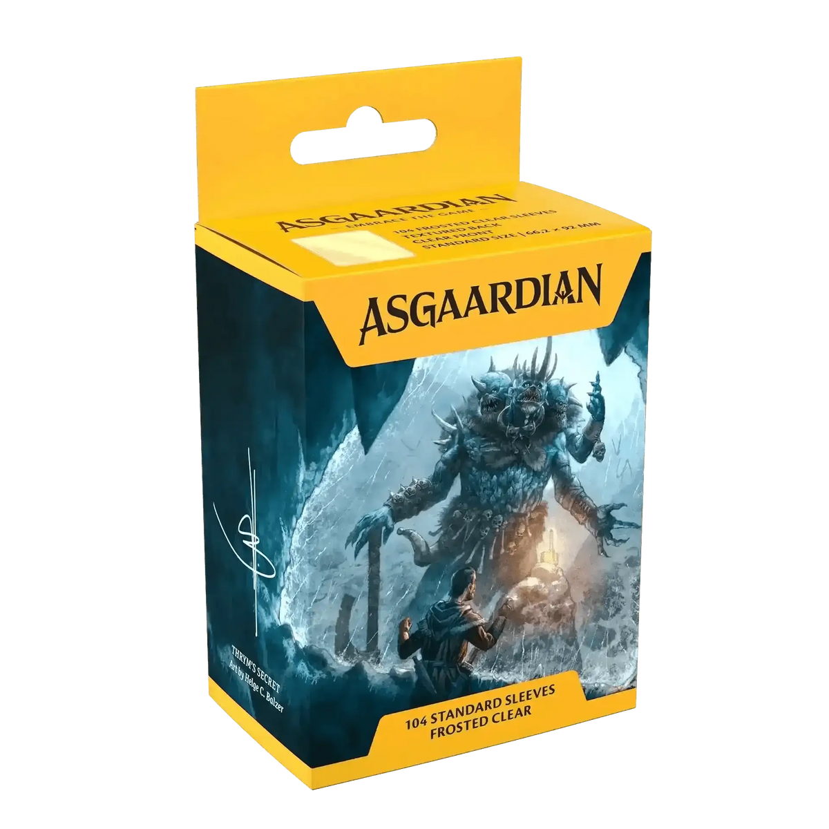 Asgaardian Frosted Clear Standard Sleeve - Gaming Library