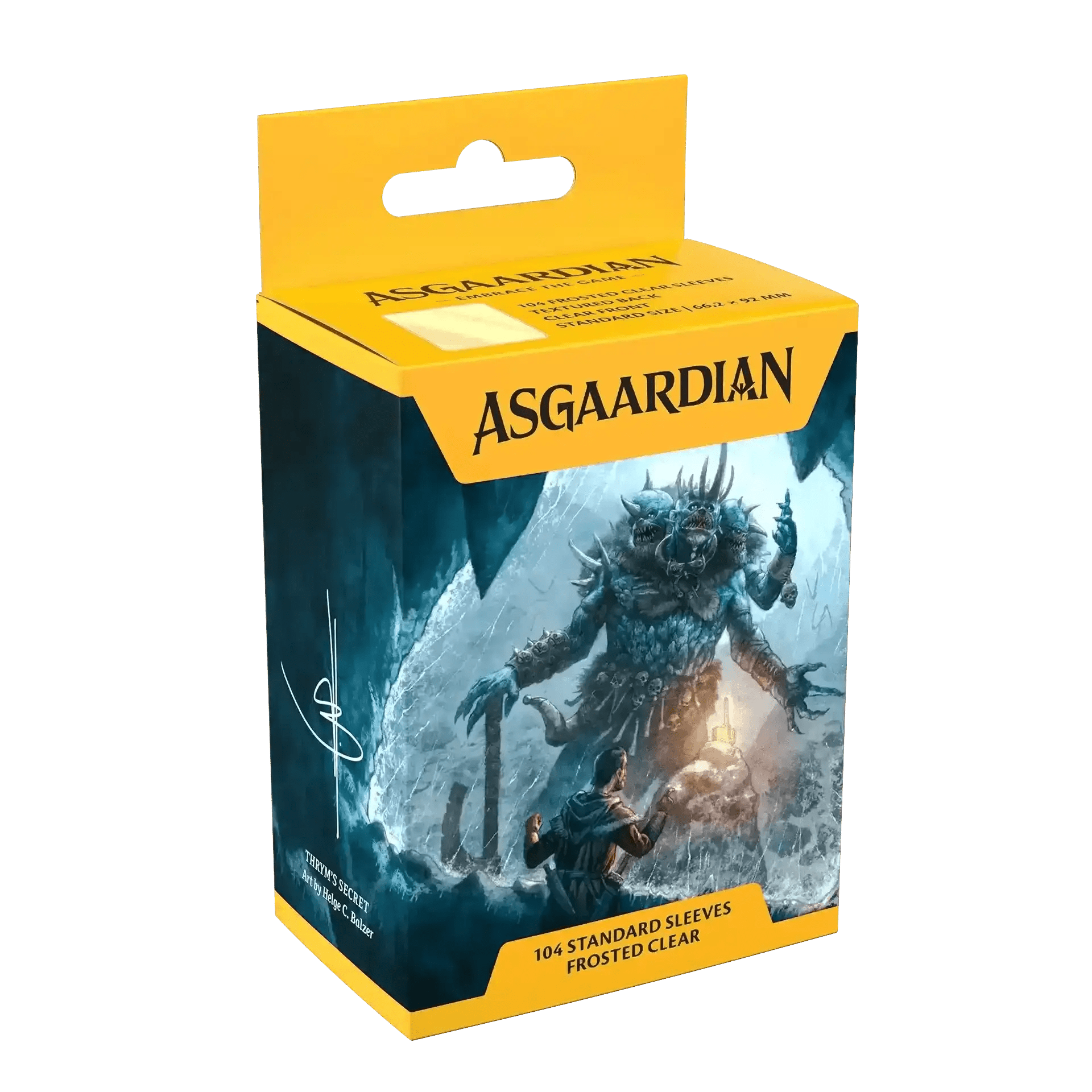 Asgaardian Frosted Clear Standard Sleeve - Gaming Library