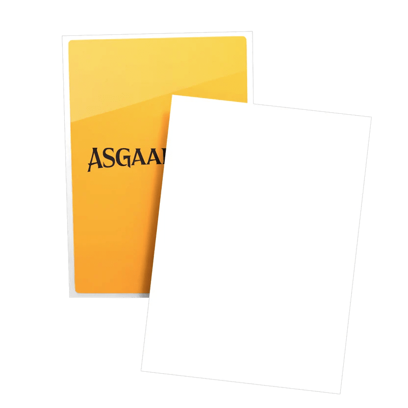 Asgaardian Plain White Standard Sleeve - Gaming Library